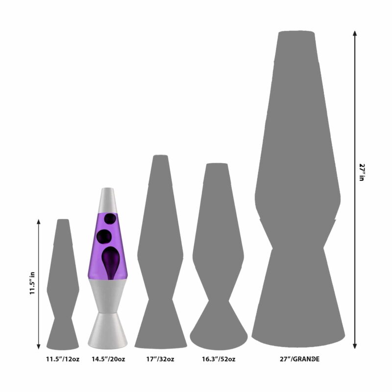 14.5’’ LAVA Lamp – Black & Purple - US 9241