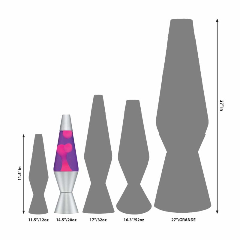 14.5” LAVA Lamp – Pink/Purple/Silver - US 5241