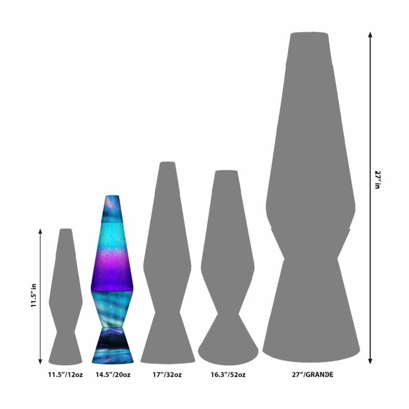 14.5″ LAVA Lamp Colormax Northern Lights – Glitter - US 2795