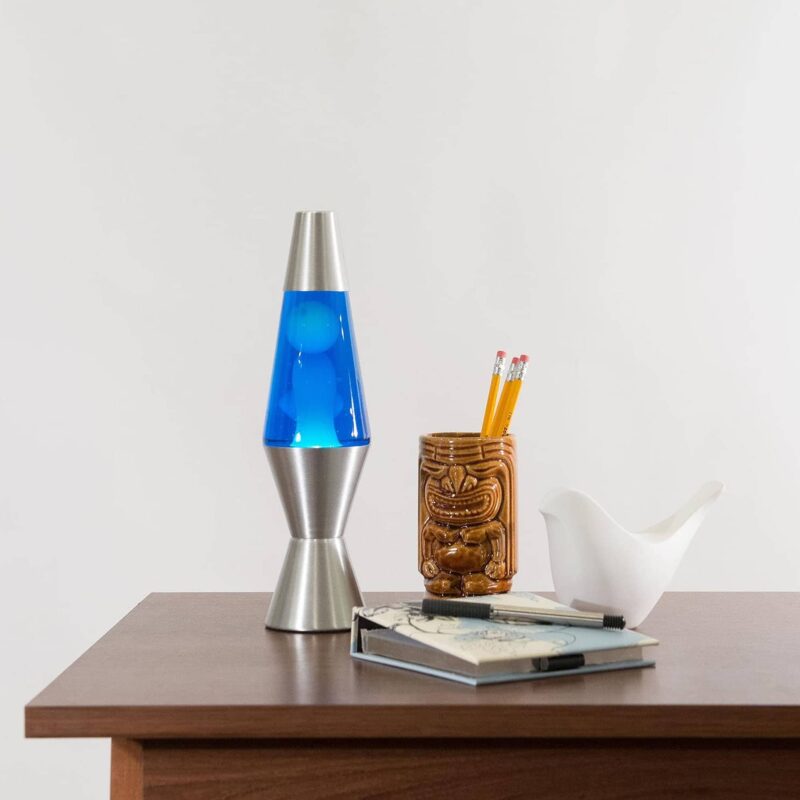 11.5″ LAVA Lamp – White/Blue/Silver - US 5481