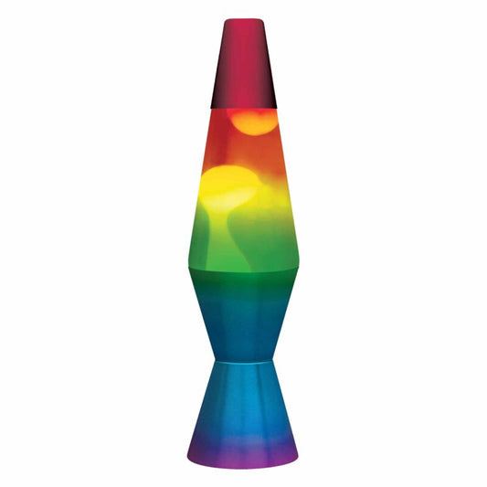 11.5″ LAVA Lamp Rainbow – White/Tricolor - US 9211
