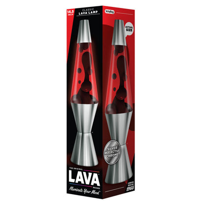 14.5″ Lava Lamp Chrome Plated Crimson - US 6490