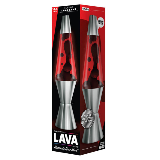14.5″ Lava Lamp Chrome Plated Crimson - US 6490