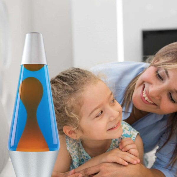 14.5” LAVA Lamp – Orange/Blue/Silver - US 4798
