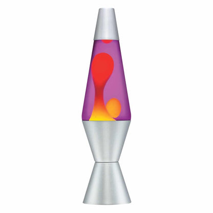 14.5” LAVA Lamp – Yellow/Purple/Silver - US 3482