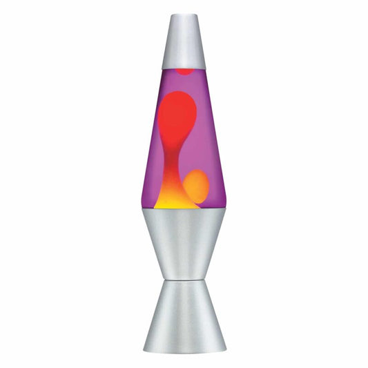 14.5” LAVA Lamp – Yellow/Purple/Silver - US 3482