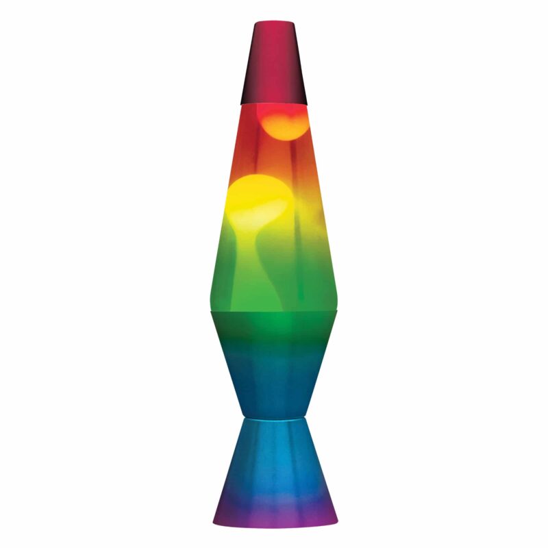 14.5” LAVA Lamp Rainbow – White/Clear/Tricolor - US 6149