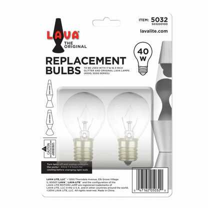 40W LAVA Lamp Light Bulb A15 - US 5504