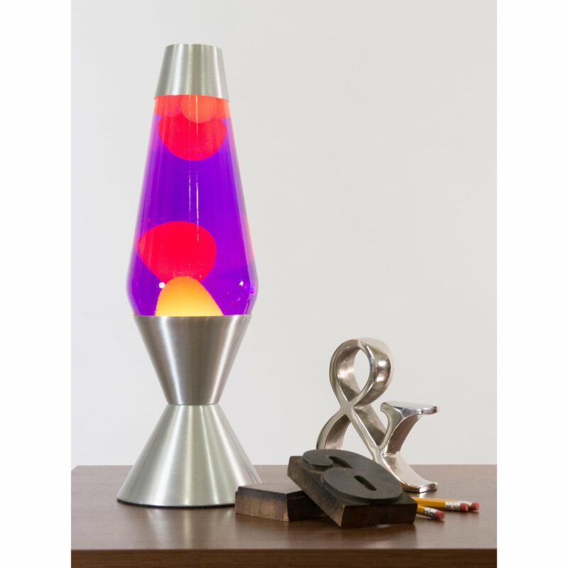 16.3″ LAVA Lamp – Yellow/Purple/Silver - US 4401