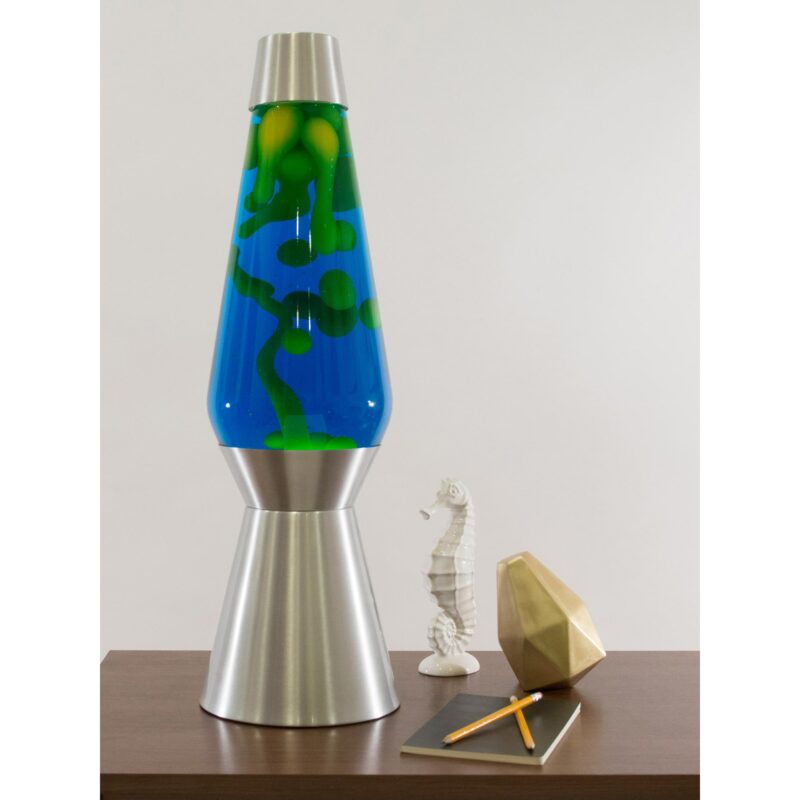 27″ LAVA Lamp Grande – Yellow/Blue/Silver - US 5507