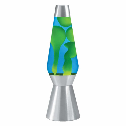 27″ LAVA Lamp Grande – Yellow/Blue/Silver - US 5507